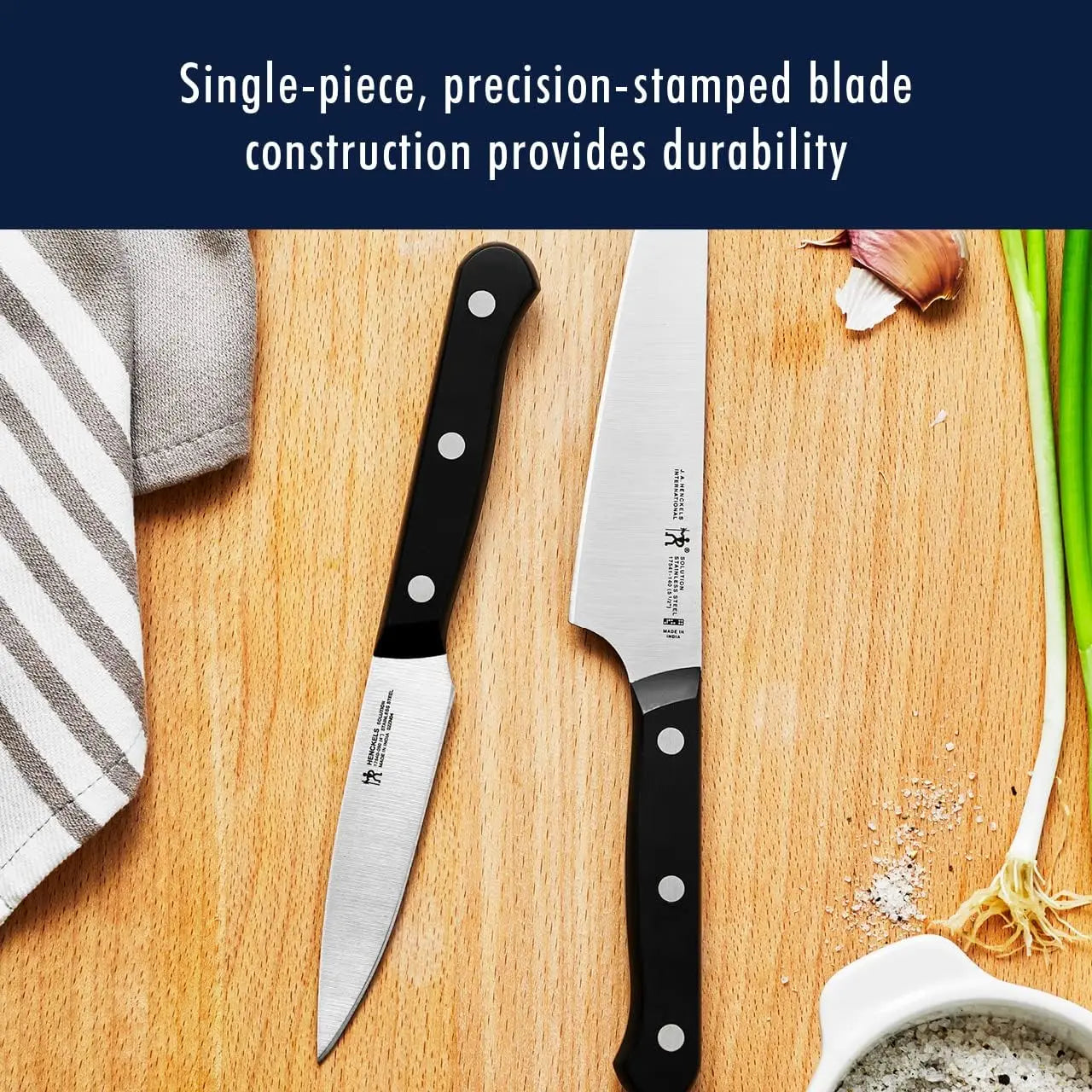 Walnut Block Knife Set For Ultra Sharp Chef Knives