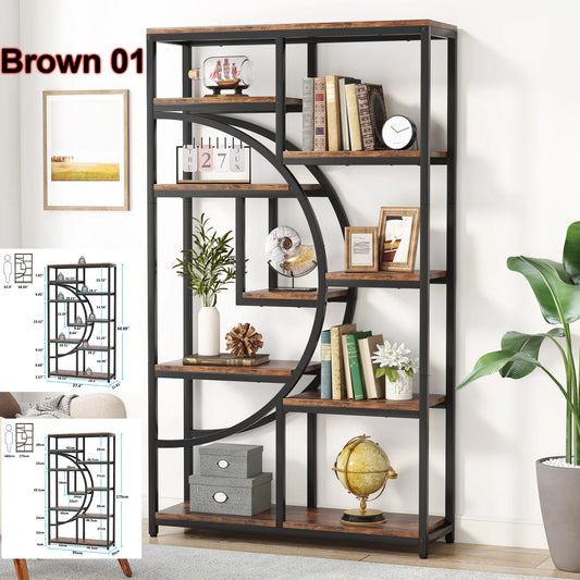 Tribesigns Industrial 5 Tier Freestanding Bookshelf