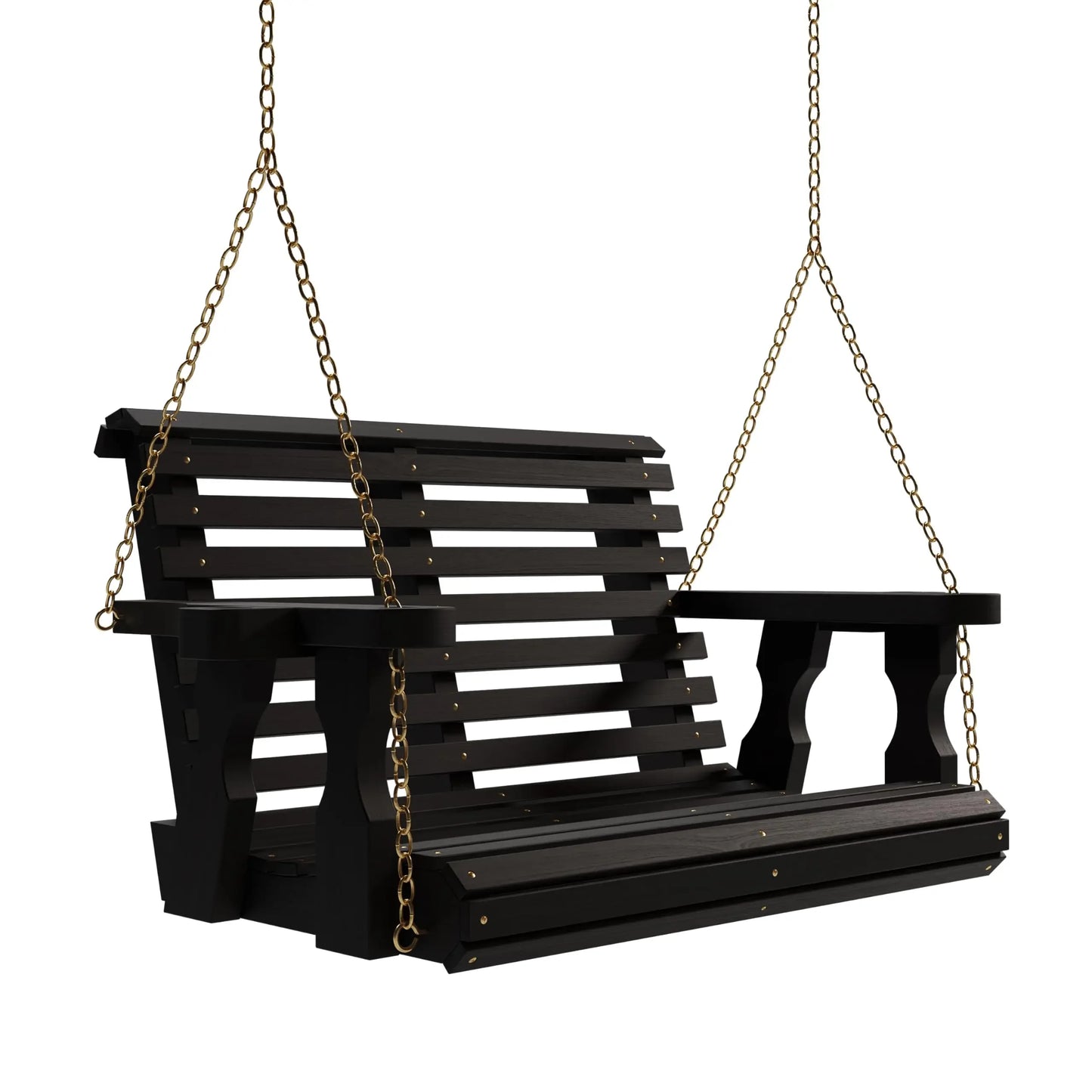 Casual Heavy Duty Porch Swing 700 Lb Capacity Cup Holders