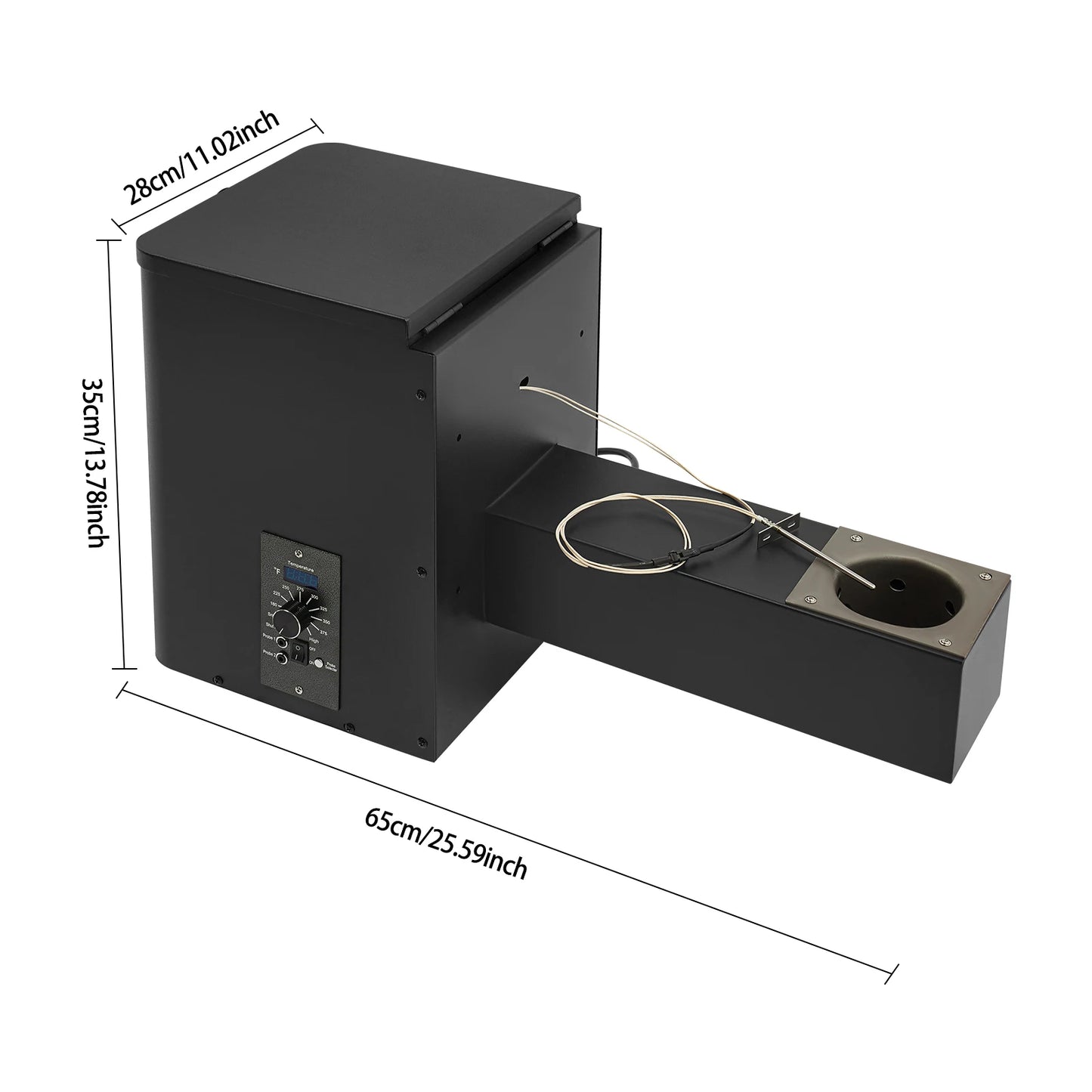 Electric Pellet Smoker Hopper Assembly Kit With Smart Temperature Control