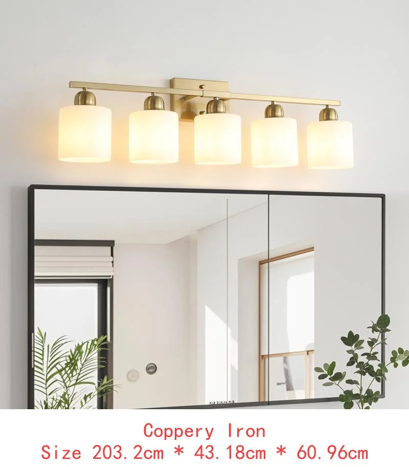 Bathroom Vanity Light 6-Light Nickel Wall Sconce
