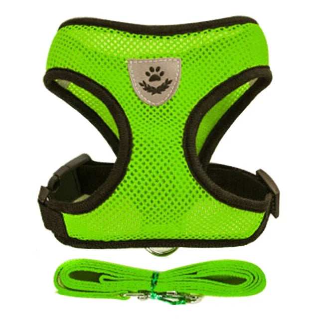 Cat Harness Vest With Leash And Adjustable Mesh For Pets