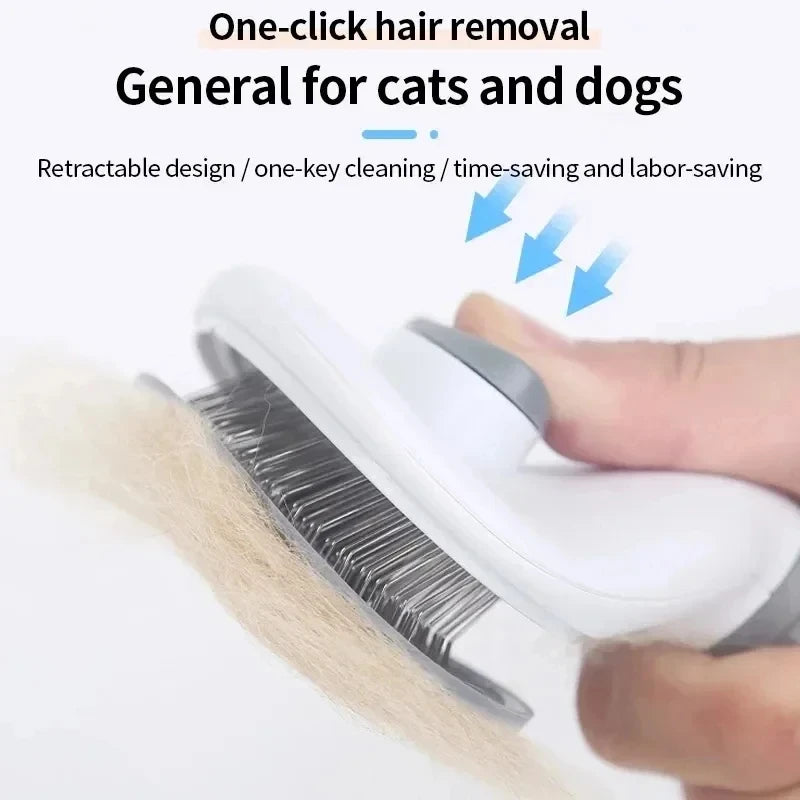 ATMDOG Self Cleaning Pet Grooming Brush For Dogs And Cats