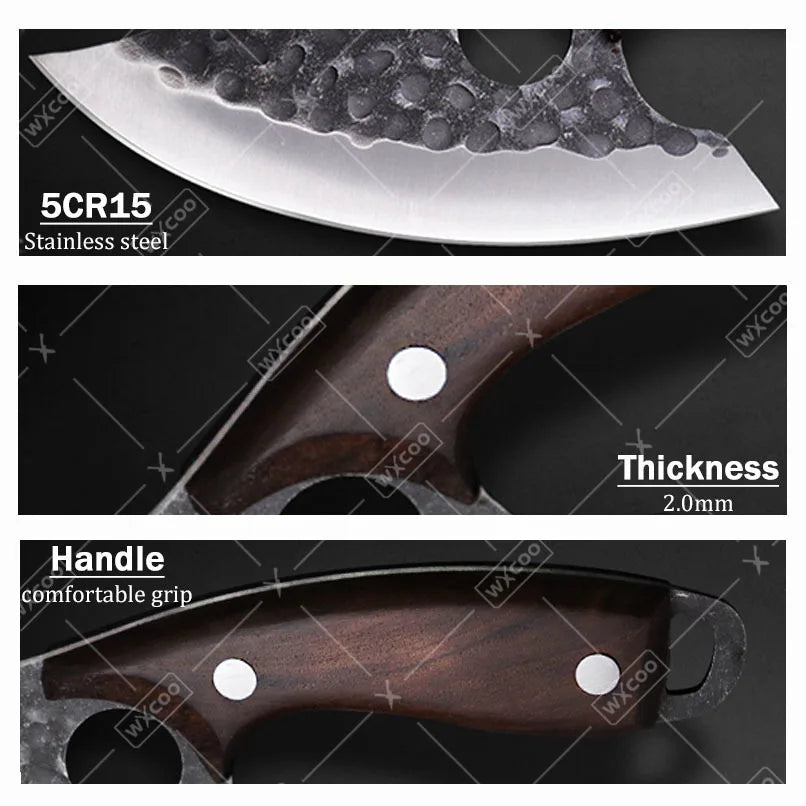 WXCOO Kitchen Chef Knife Stainless Steel Multipurpose Knife With Sheath