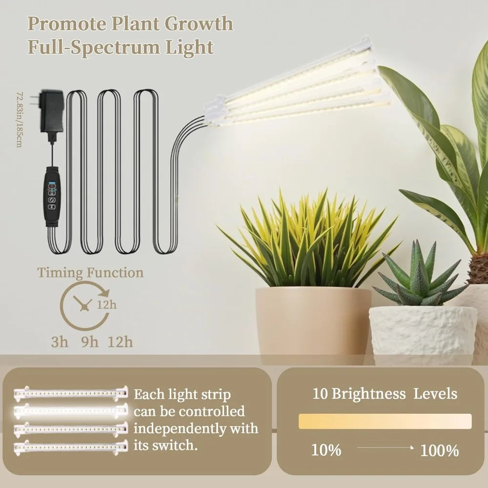 11-Tier Plant Stand With Grow Light And Auto Timer
