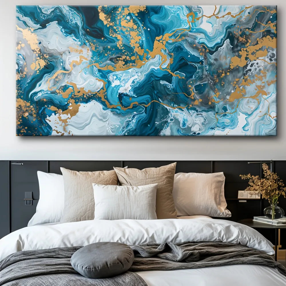 Abstract Canvas Wall Art Print For Living Room Decor