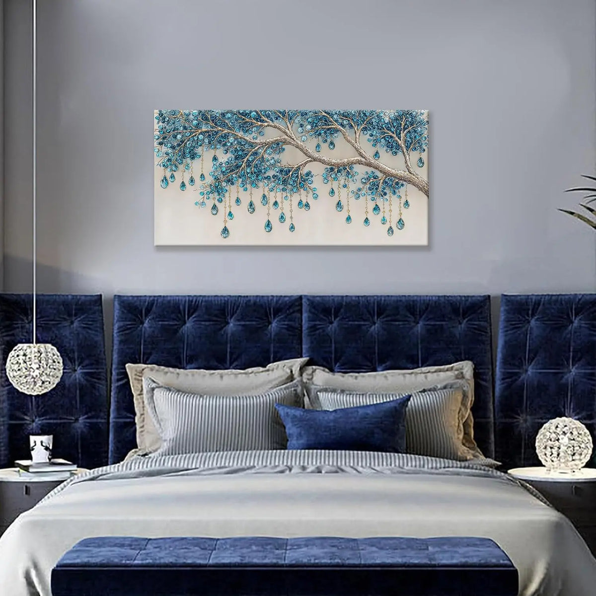 Premium Botanical Canvas Wall Art For Living Room Decor