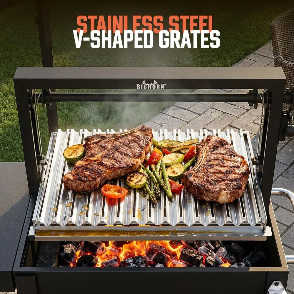 Santa Maria Argentinian Parrilla Grill With Adjustable Height Grate