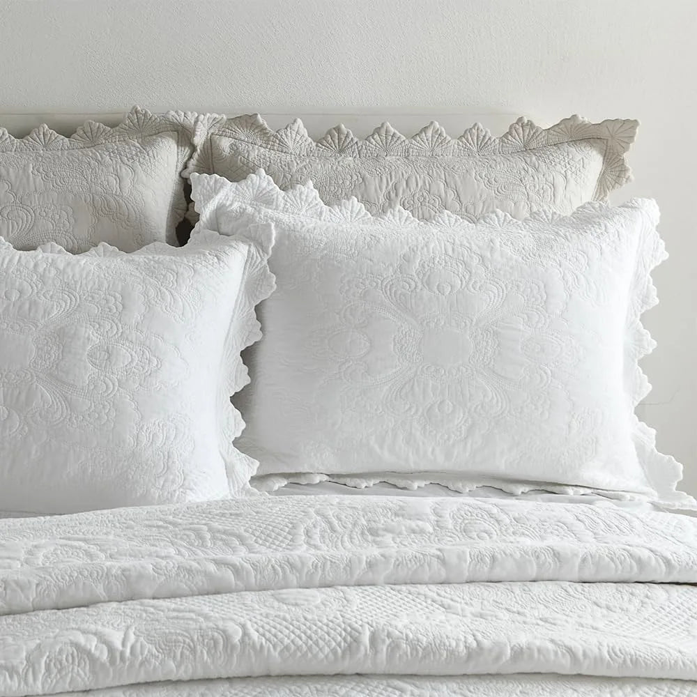 Cotton Quilt Bedding Set Reversible Lightweight Coverlet For All Seasons