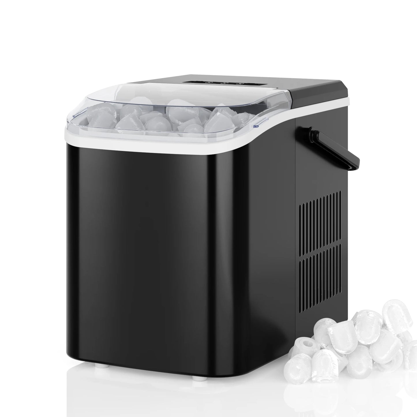 Portable Countertop Ice Maker With Handle For Home And Camping