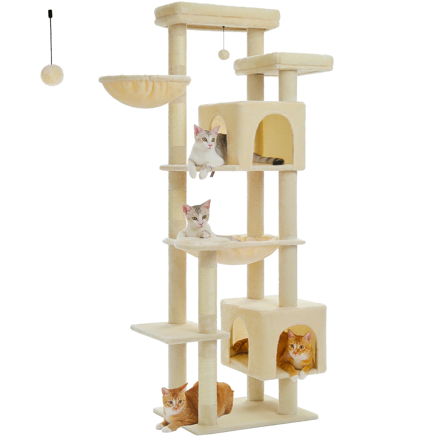 PAWZ Road Tall Cat Tree Large Multi Level Cat Condo