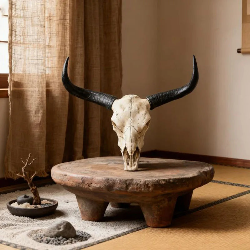Longhorn Bull Skull Wall Decor Western Rustic Interior Art