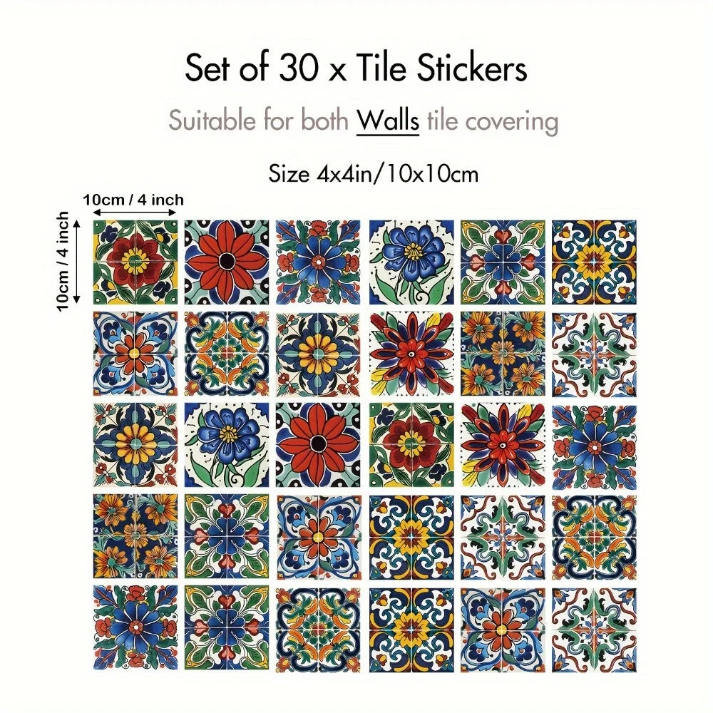Tile Peel And Stick Vinyl Wall Decals For Home Decor