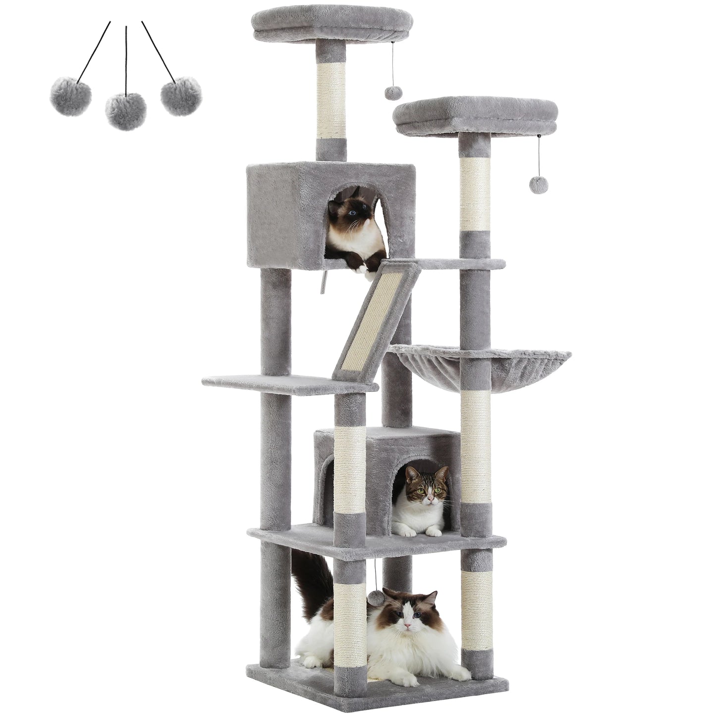 PAWZ Road Tall Cat Tree Large Multi Level Cat Condo