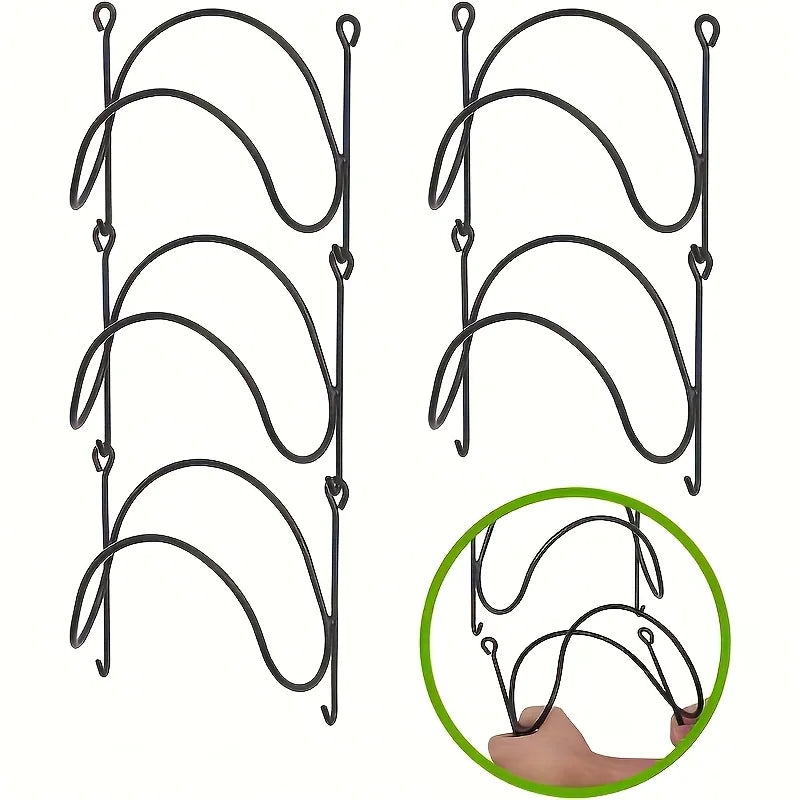 Wrought Iron Towel Rack Wall Mounted with Hooks Easy Install