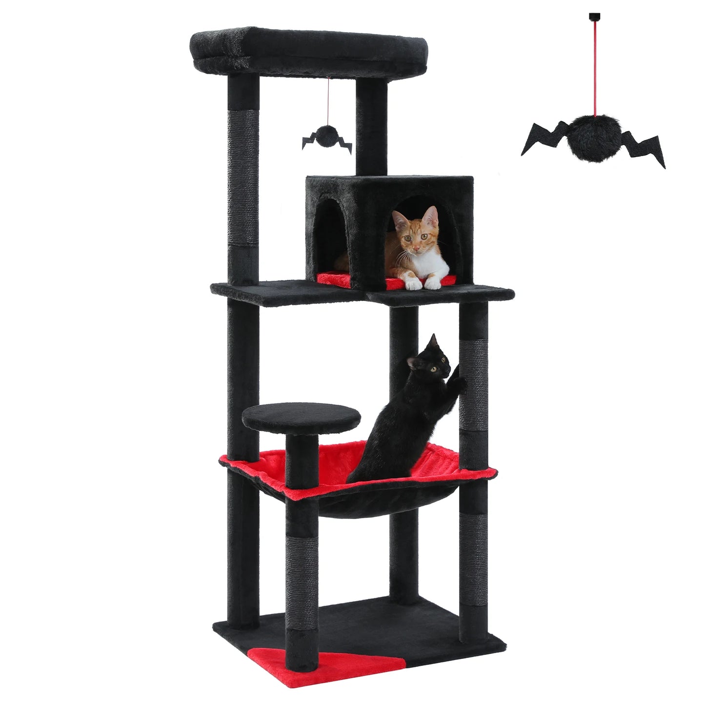 PAWZ Road Indoor Cat Tree With Hammock And Sisal Posts