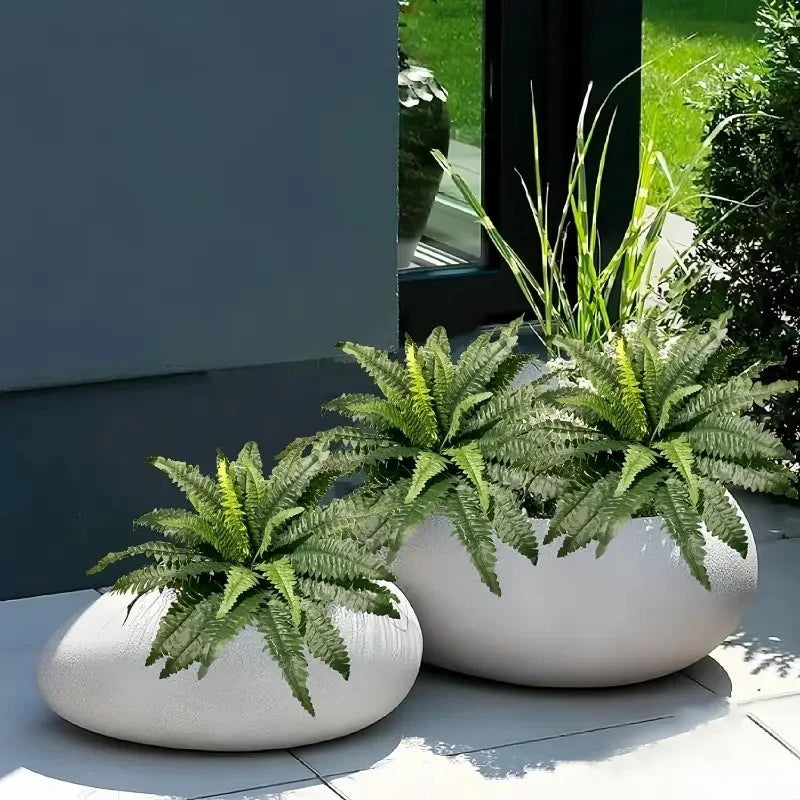Artificial Boston Fern Plant For Outdoor Decor UV Resistant Greenery