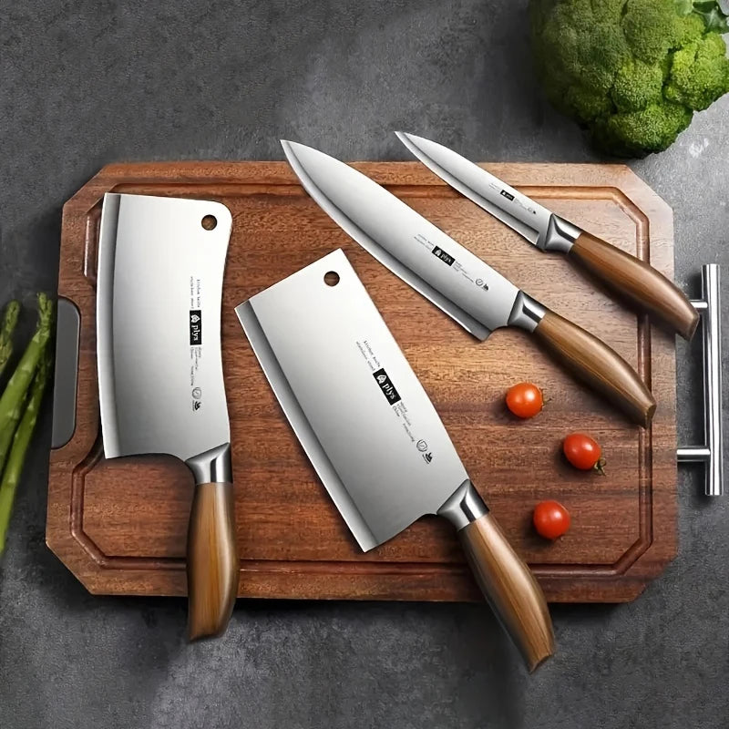 Professional Kitchen Knife Set Four Piece Stainless Steel Blades
