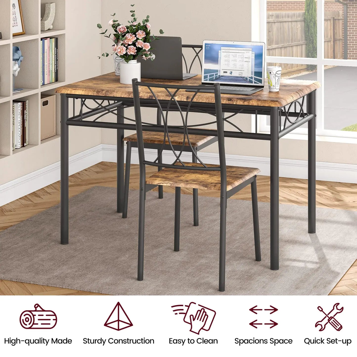 Studyset Kitchen Table And Chairs Dining Set For Four
