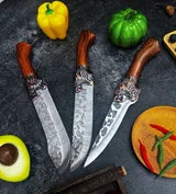 7-Piece Stainless Steel Kitchen Knife Set With Ergonomic Handles