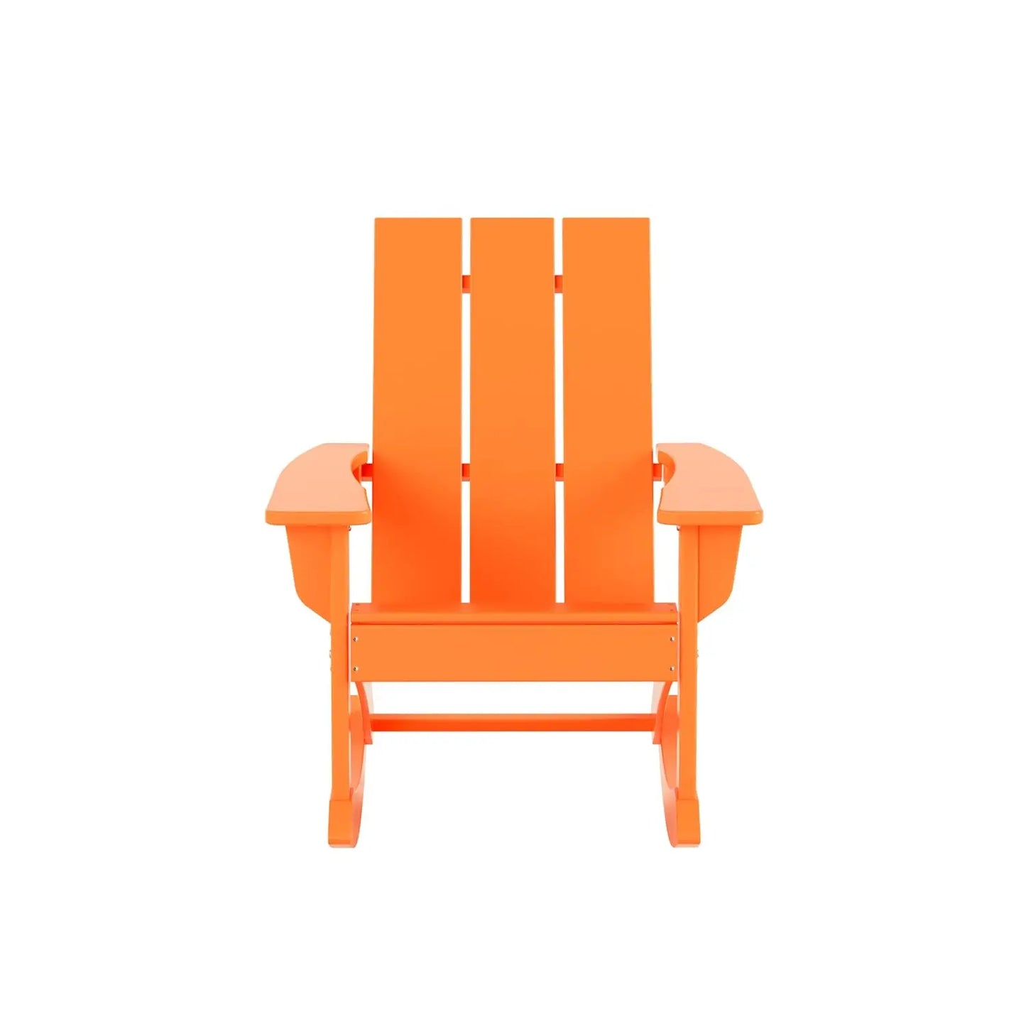 HDPE Modern Rocking Adirondack Chair Set UV Resistant Outdoor Patio