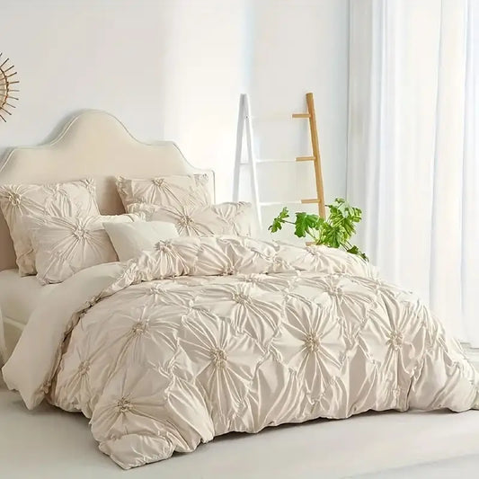 NONECN Bohemian Quilt Cover Set With Duvet And 2 Pillowcases