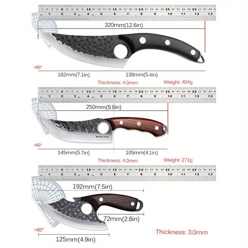 WXCOO Stainless Steel Boning Knife For Kitchen Use