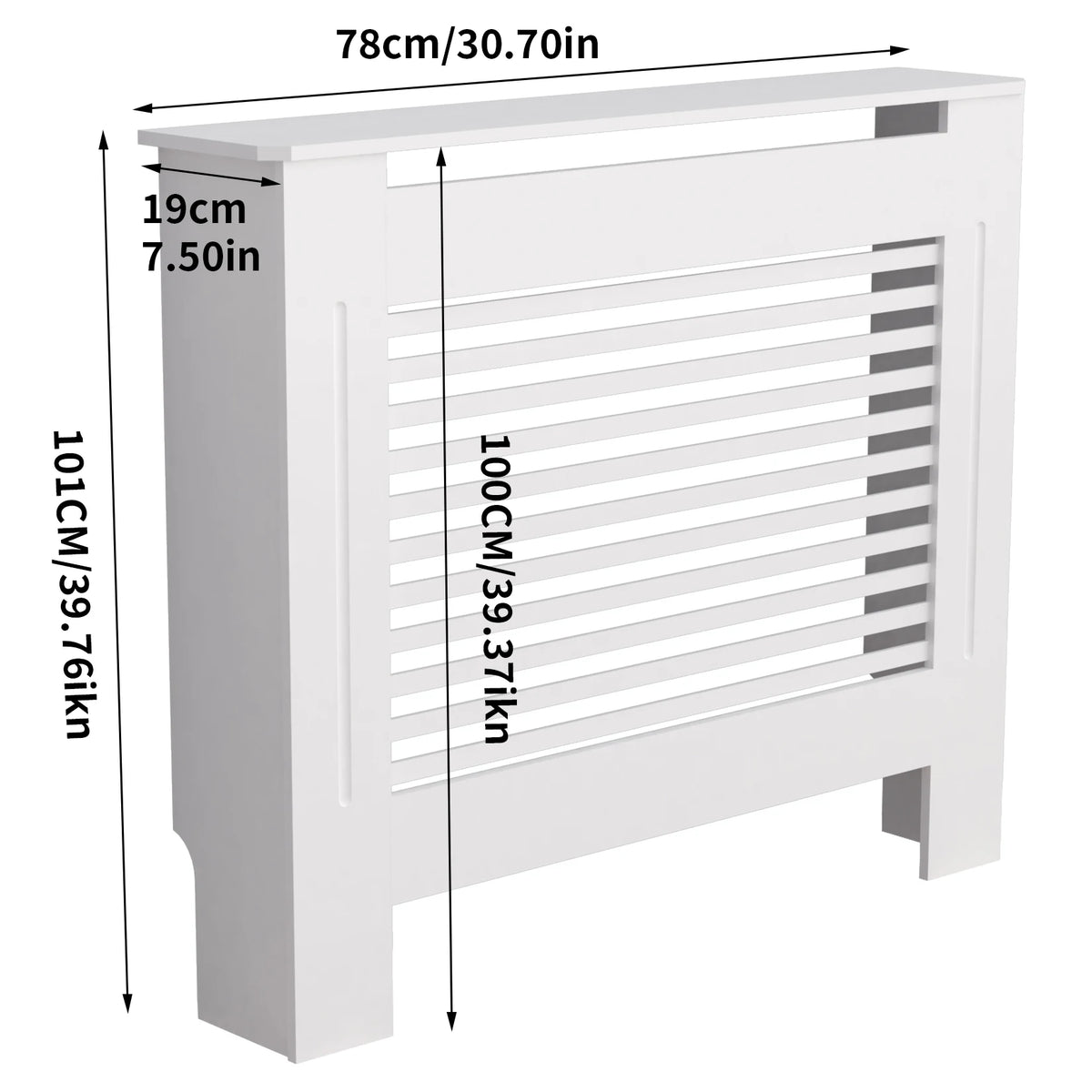 Modern MDF Radiator Cover Cabinet With Strong Grill Shelf