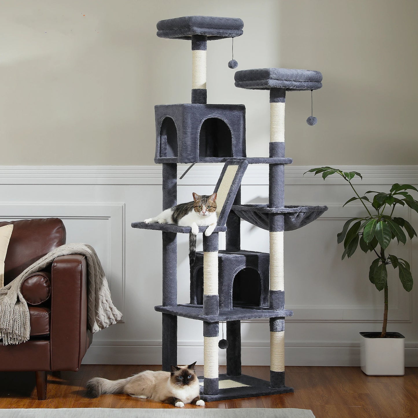 PAWZ Road Tall Cat Tree Large Multi Level Cat Condo