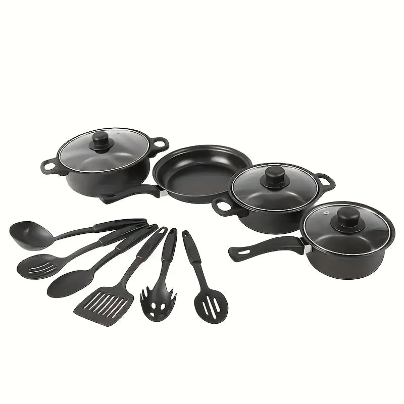 Aehome 13 Piece Nonstick Cookware Set With Accessories