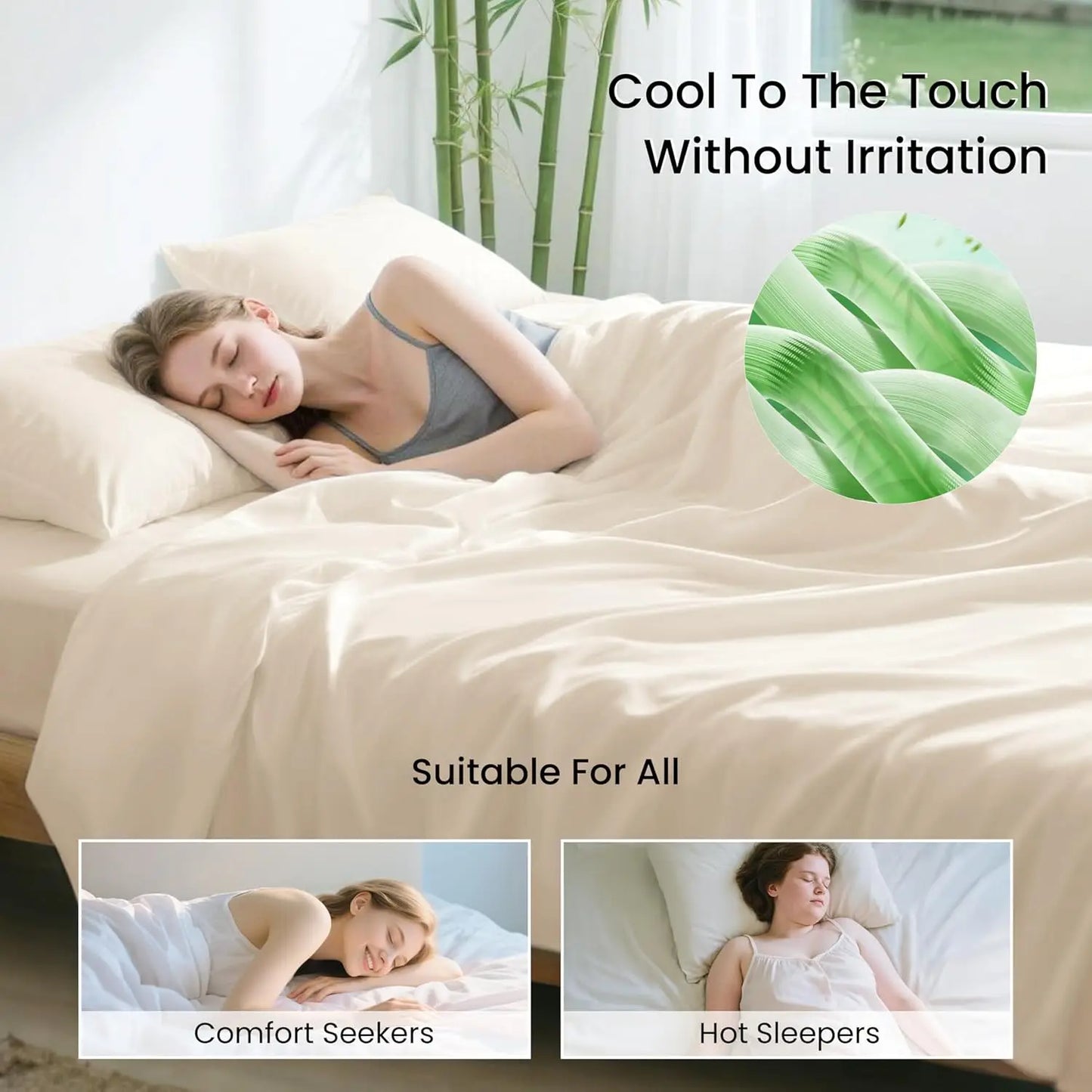 Bamboo Rayon Sheet Set 4 Piece Cooling Deep Pocket