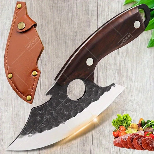 WXCOO Kitchen Chef Knife Stainless Steel Multipurpose Knife With Sheath
