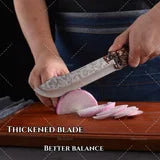 7-Piece Stainless Steel Kitchen Knife Set With Ergonomic Handles