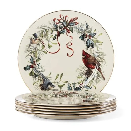 Winter Greetings Dinner Plate Set For Holiday Hosting