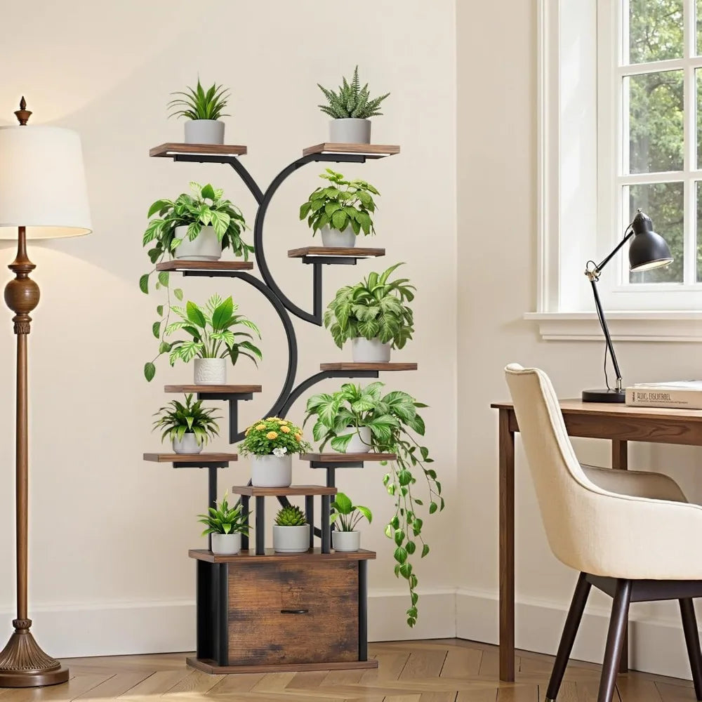 11-Tier Plant Stand With Grow Light And Auto Timer