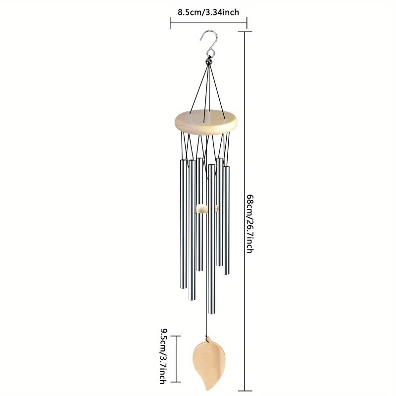 Auspicious Wind Chime With Six Bells For Indoor Home Decoration