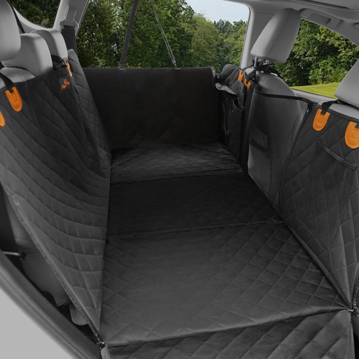 Borwart Waterproof Dog Car Seat Cover With Mesh Window