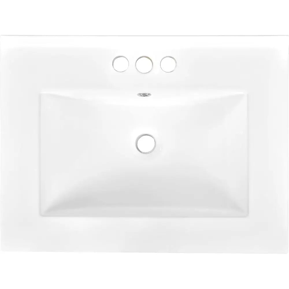 Solid Wood Bathroom Vanity With Undermount Sink And 2-Door Cabinet