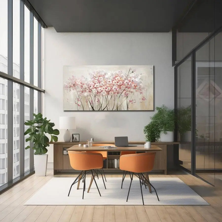 Floral Oil Painting Canvas Art Wall Decor Modern Botanical