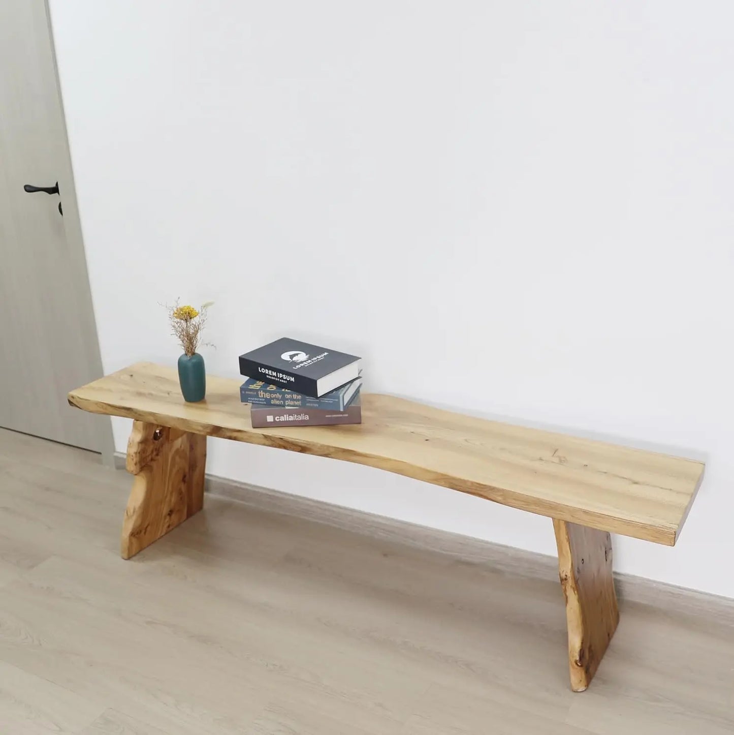 Elm Wood Dining Bench For Dining Room And Entryway