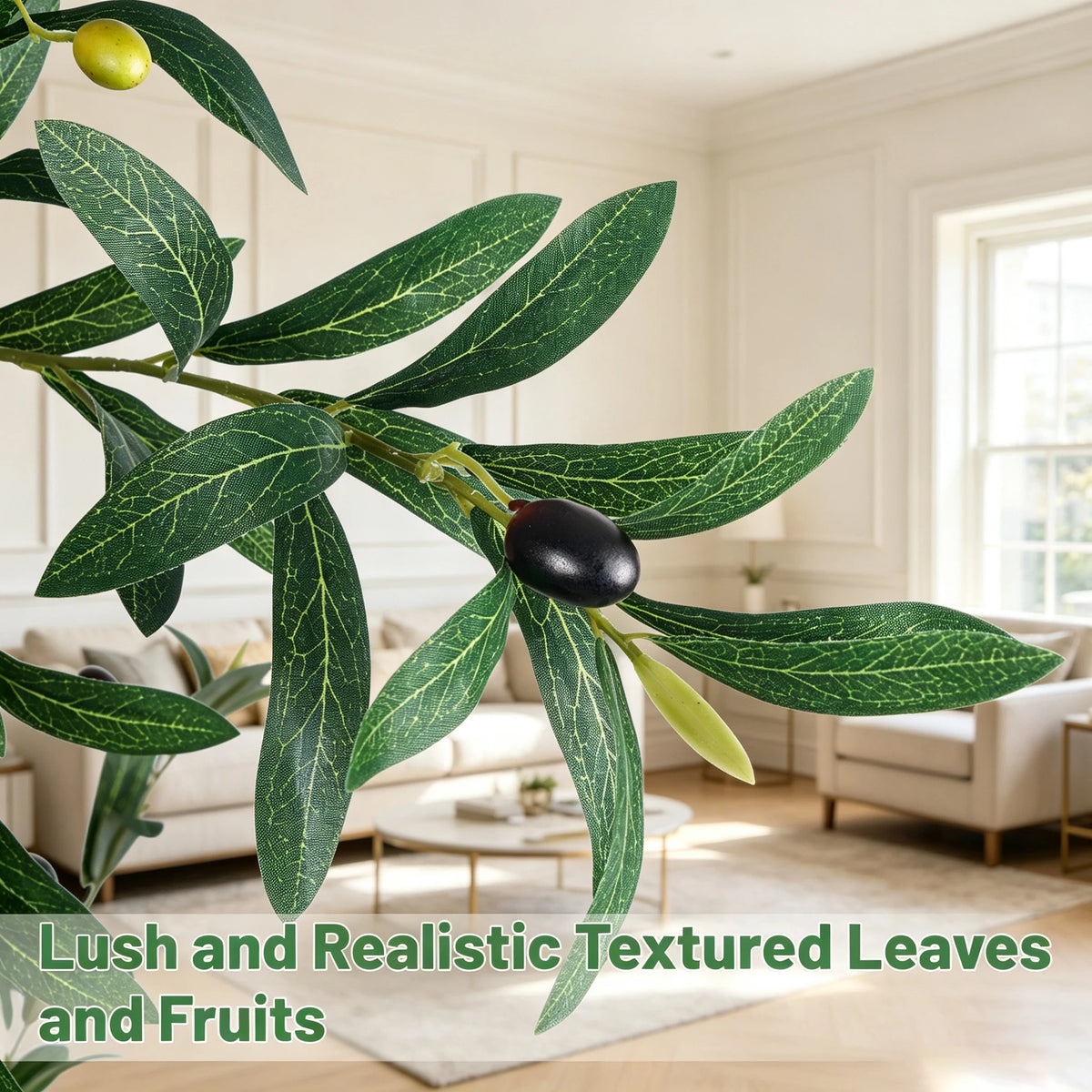 Olitree Artificial Olive Tree With Natural Trunk For Home Decor