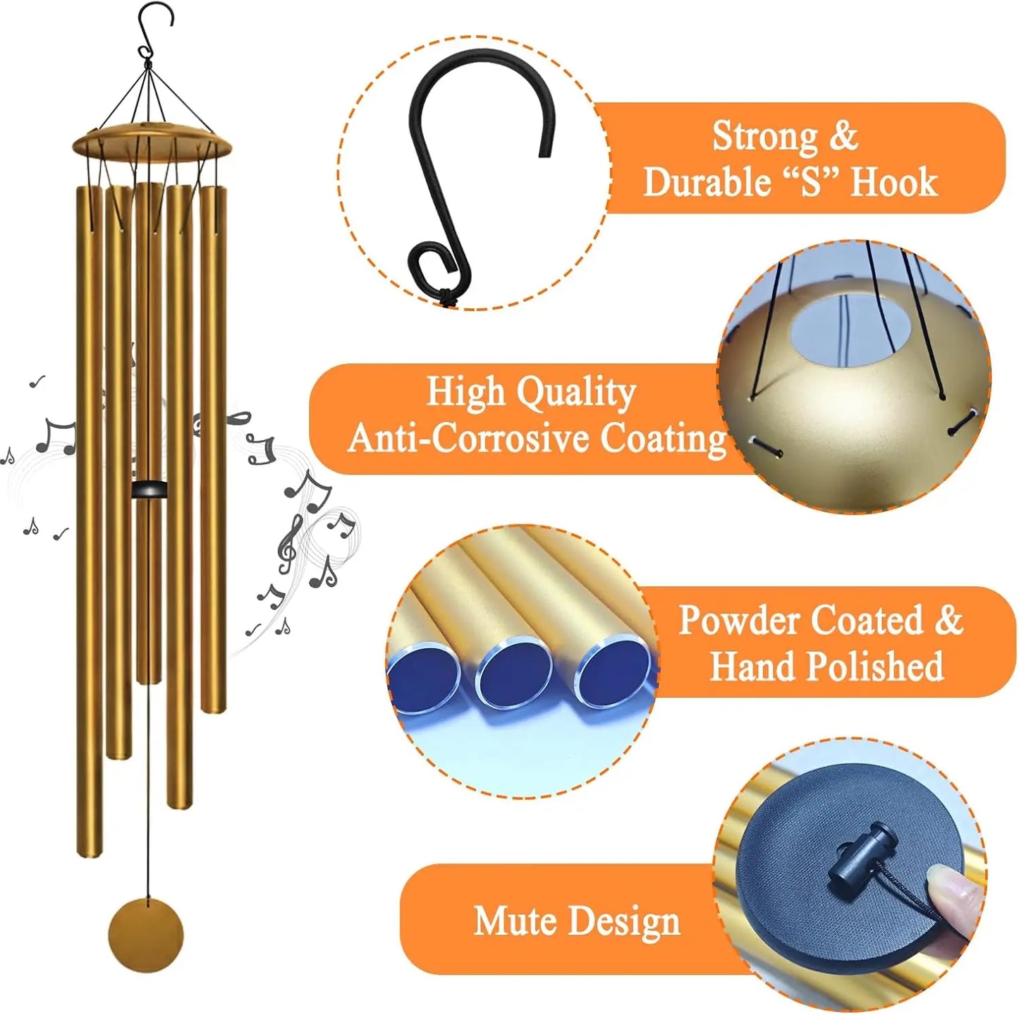 Outdoor Wind Chimes For Memorial And Sympathy Gift