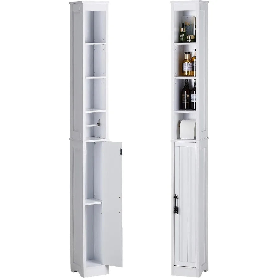 XIUWO Bathroom Storage Cabinet With Adjustable Shelves