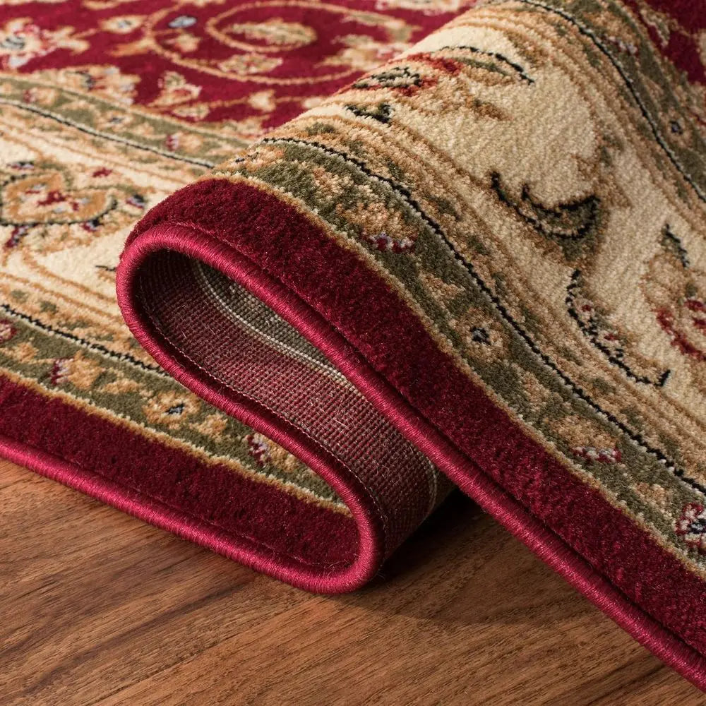 Oriental Area Rug Traditional Jacquard Plush Non-Shedding