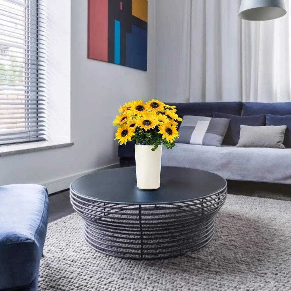 Sunflowers Artificial Flowers 28-Piece Outdoor Fall Decor Bouquet