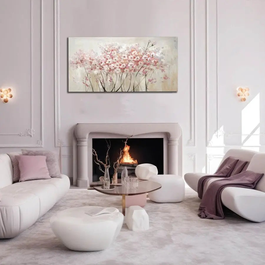 Floral Oil Painting Canvas Art Wall Decor Modern Botanical