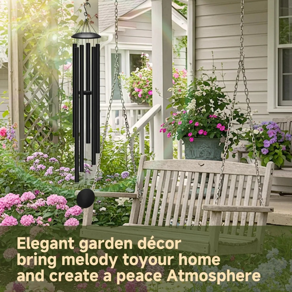 Outdoor Wind Chimes Deep Tone With Aluminum Tubes For Relaxing Garden Decor