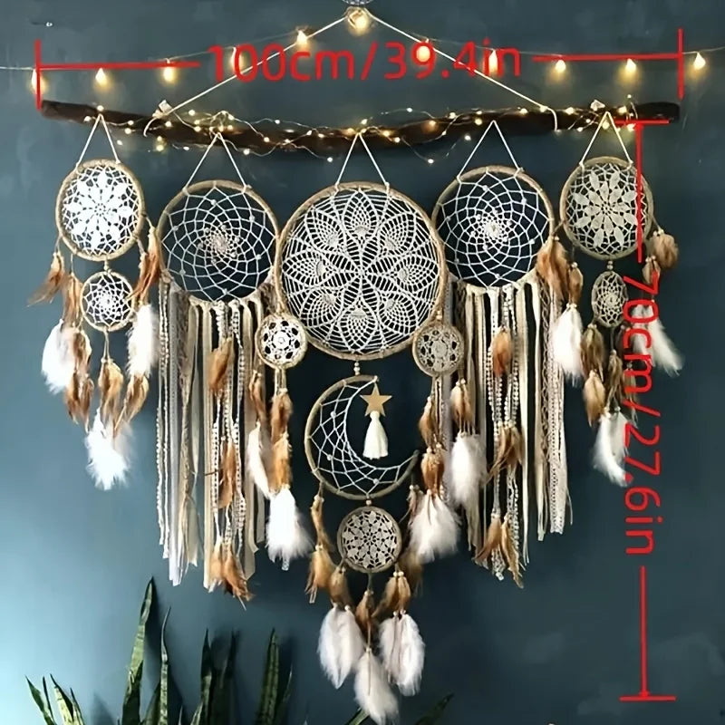 Dream Catcher Moon Dream Chaser Bohemian Wall Decor